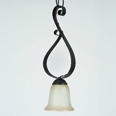 Yosemite Home Decor Mckensi Bronze Patina Finish Steel 1-light Mini Pendant Fixture