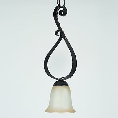Yosemite Home Decor Mckensi Bronze Patina Finish Steel 1-light Mini Pendant Fixture