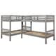 preview thumbnail 11 of 13, Furniture of America Jis Modern Twin Solid Wood L-shaped Bunk Bed