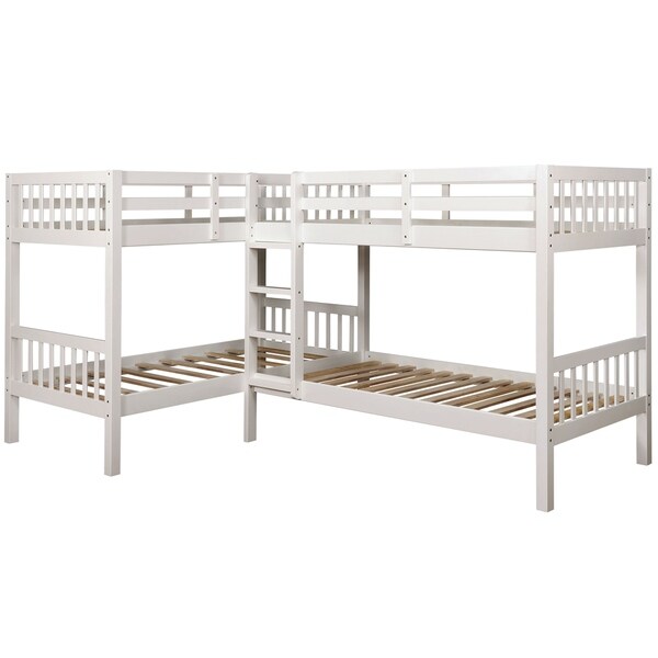 l shaped quadruple bunk bed