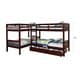 preview thumbnail 14 of 13, Jis Modern Twin over Twin Solid Wood L-shaped Bunk Bed by Furniture of America