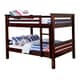 preview thumbnail 7 of 5, Furniture of America Yen Farmhouse Walnut Solid Wood Bunk Bed