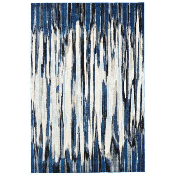 Grand Bazaar Digo Machine Made Carini Rug (5'3 x 7'6) - 5'3" x 7'6"