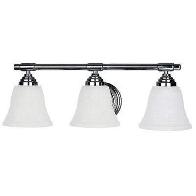Yosemite Home Decor Chrome Frame 3-lights Vanity