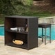 preview thumbnail 5 of 11, Toranto Outdoor Multibrown Wicker Bar Island Set by Christopher Knight Home