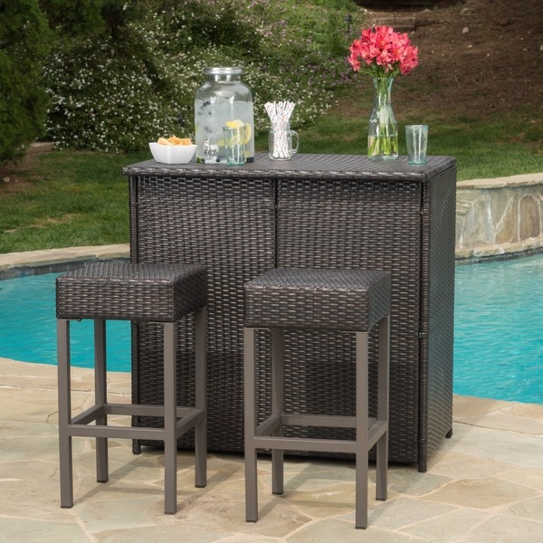 wicker bar set sale