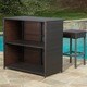 preview thumbnail 4 of 11, Toranto Outdoor Multibrown Wicker Bar Island Set by Christopher Knight Home