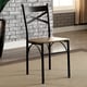 Thumbnail 5, Furniture of America Zath Industrial Metal Compact 3-piece Dining Set. Changes active main hero.