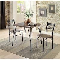 Furniture of America Hathway Dark Bronze Compact Dining Set