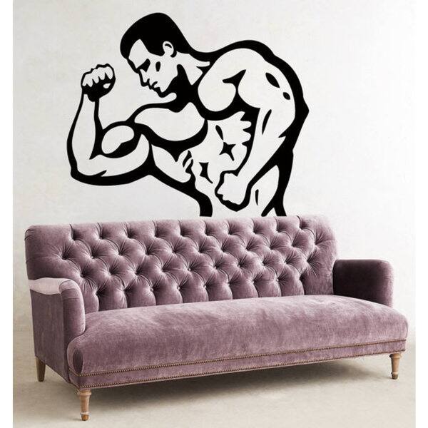 Shop Fight Club Bodybuilder Decal Gym Wall Decor Fitness Home