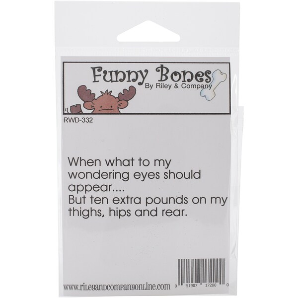 Riley & Company Funny Bones Cling Stamp 3X1.5-Craft Supplies