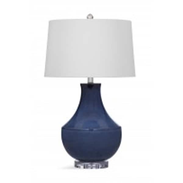 Shop Bassett Mirror Company Kayley Blue Ceramic 32 Inch Table Lamp Overstock 14415508