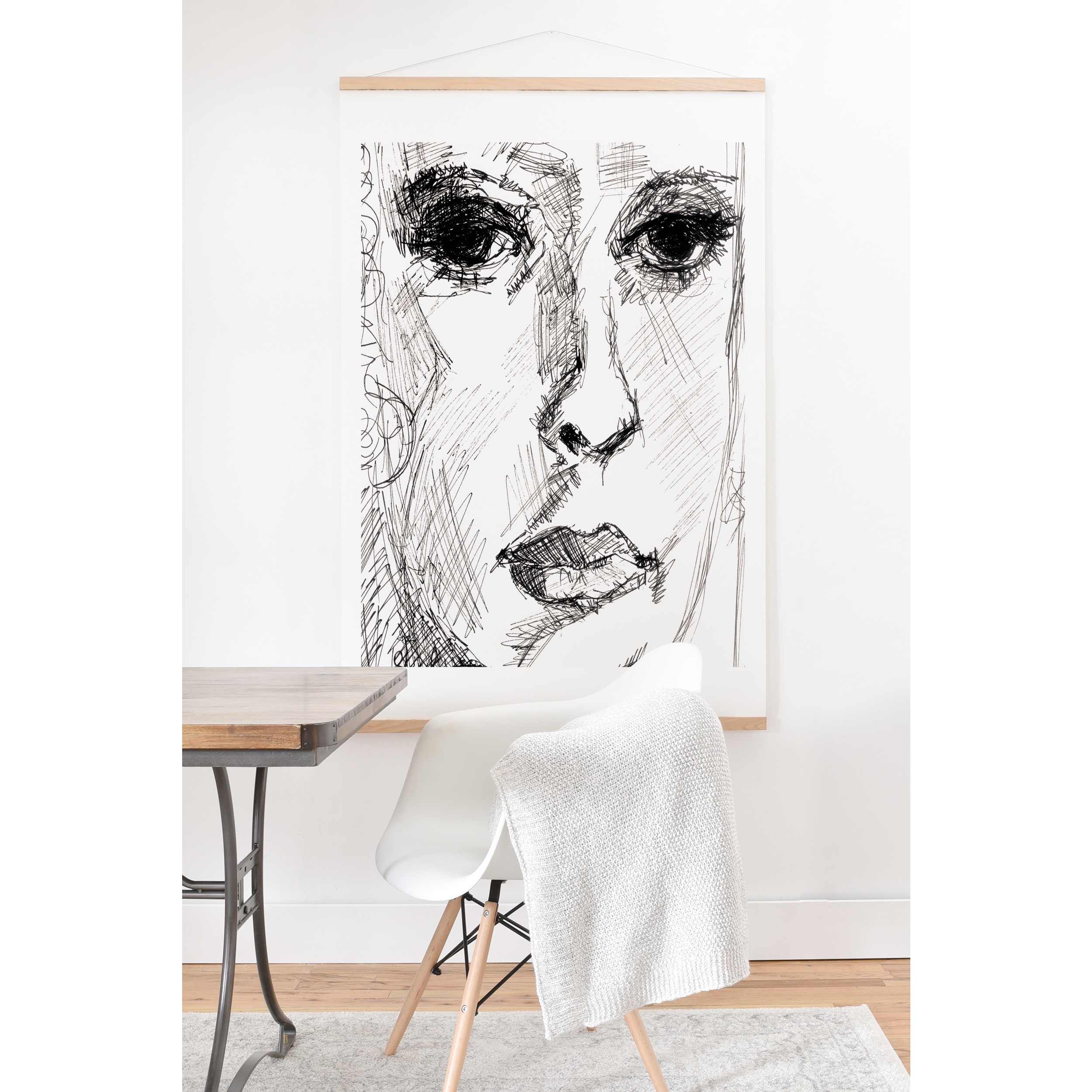 Ginette Fine Art Face 2 Hanging Art Print On Sale Bed Bath