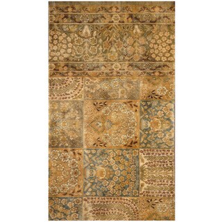 Herat Oriental Indo Hand-knotted Oushak Wool Rug