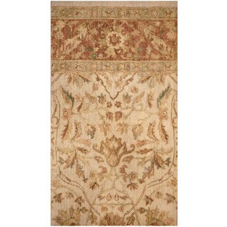 Herat Oriental Indo Hand-knotted Oushak Wool Rug