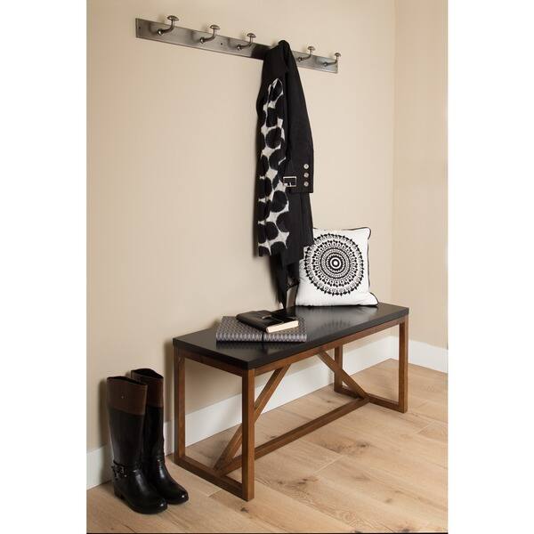 Strick & Bolton Kinji Wood Bench Overstock 14416039