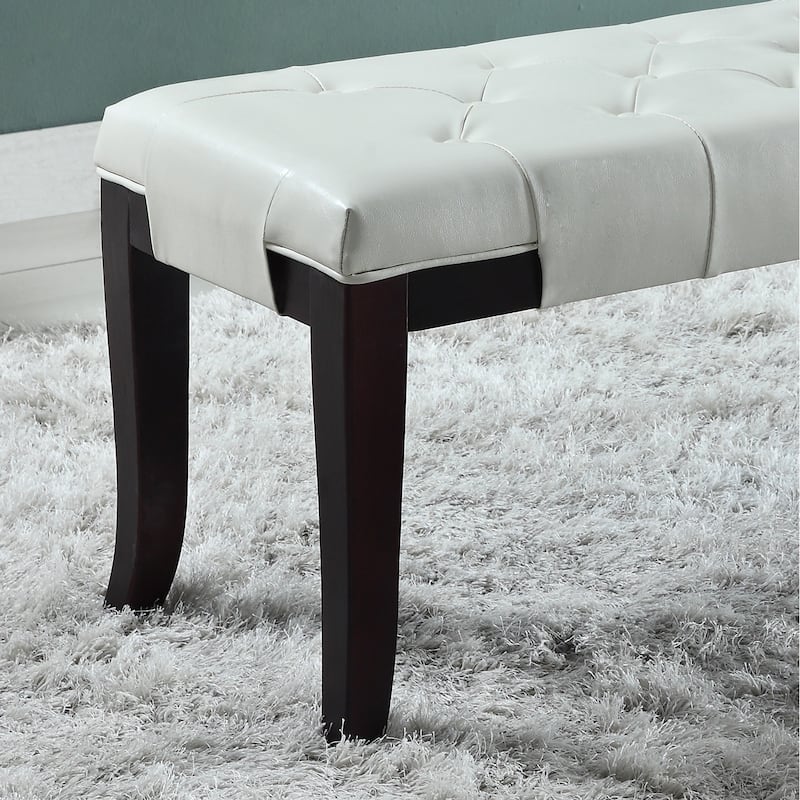 Copper Grove Bloodroot Linon Tufted Ottoman Bench