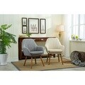 Carson Carrington Fellingsbro Pleated Fabric Accent Chair