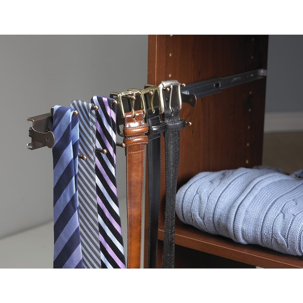 ClosetMaid SuiteSymphony Sliding Tie and Belt Rack