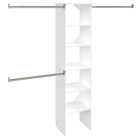 White Closet Organizers Systems Online At Our Best Closetmaid Suitesymphony 16 Inch Wide Tower Kit