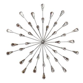 stratton home decor silver acrylic/metal 24-inch wall decor - free stratton home decor silver acrylic/metal 24-inch wall decor - free