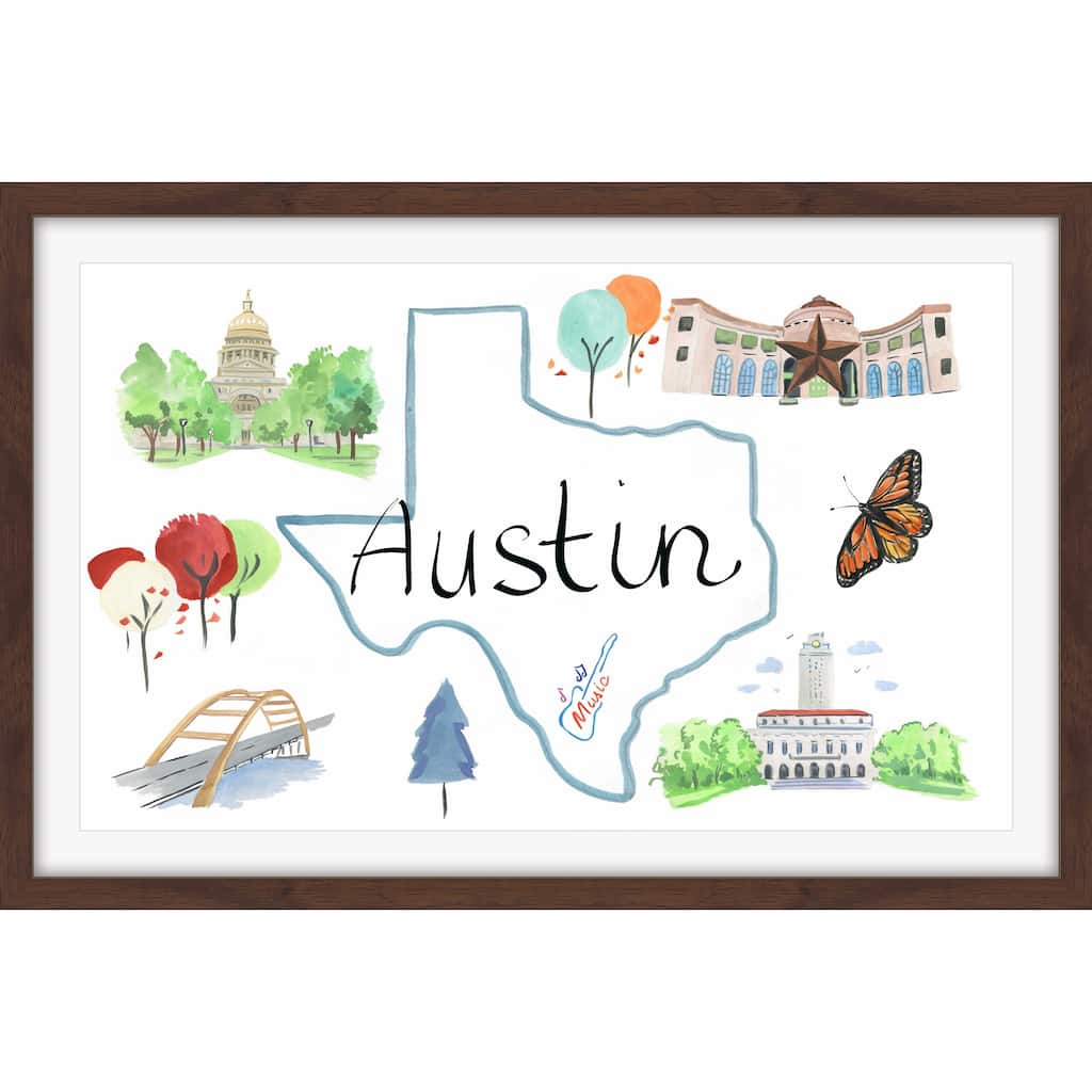 Marmont Hill - 'Austin Sites' Framed Painting Print