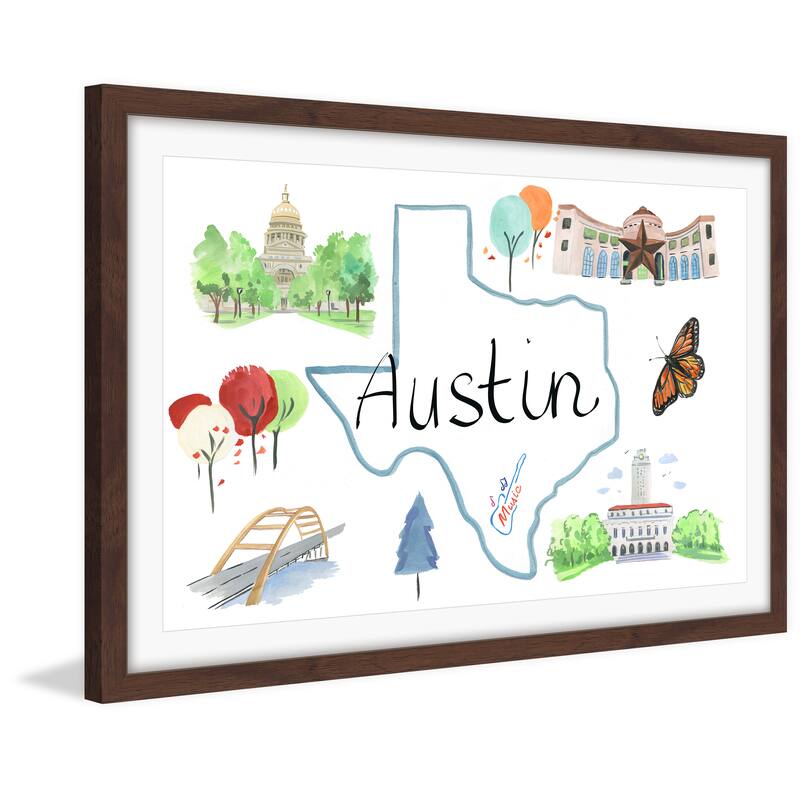 Marmont Hill - 'Austin Sites' Framed Painting Print