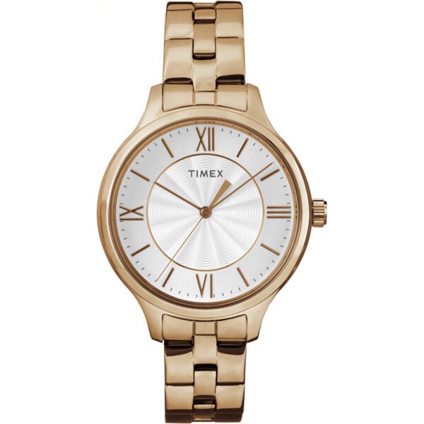 timex rose gold women's watch tw000w208