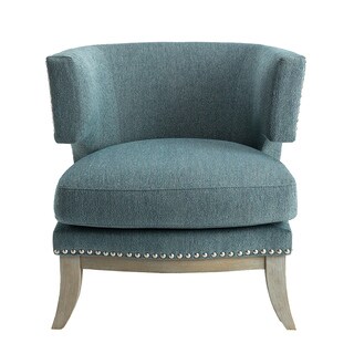 HomePop Aubrey Accent Chair - Blue - Bed Bath & Beyond - 14417026