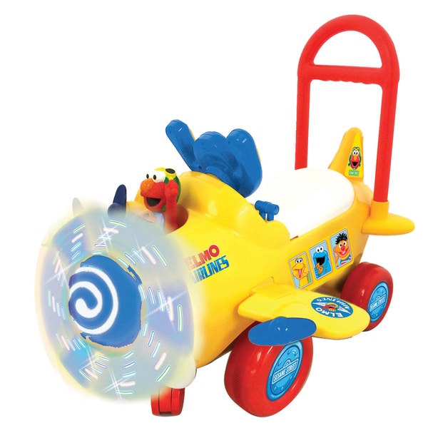 Kiddieland Sesame Street Elmo's Plane Light and Sound Activity Ride-on