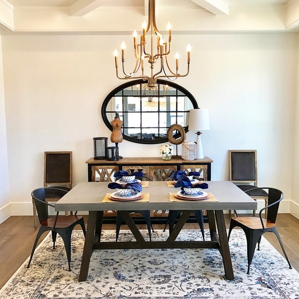 Cooper Rectangular Concrete Dining Table Ships To Cooper Rectangular Concrete Dining Table Ships To