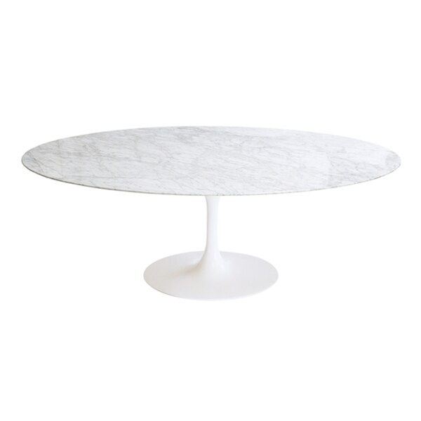Tulip Round Marble Dining Table 48 Inch