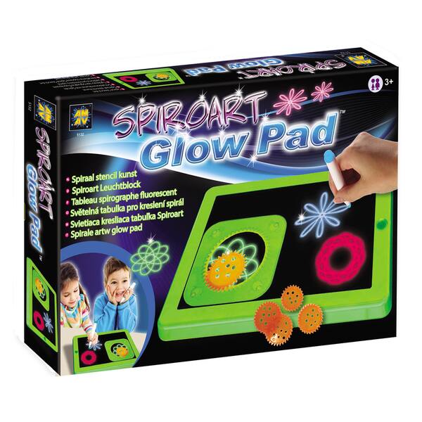 AMAV Glow Pad - Portable Hi-Tech Drawing Board For Kids Toy Tablet-Size  with 7 Interchanging Blinking Colorful Lights. Children'S Light Up Coloring