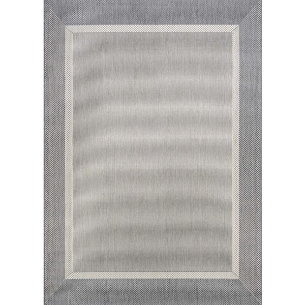 Couristan Recife Stria-texture Champagne/Grey Outdoor Area Rug - 7'6 x 10'9
