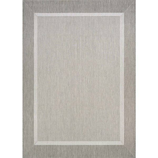Couristan Recife Stria Champagne/Taupe Textured Area Rug - 7'6 x 10'9
