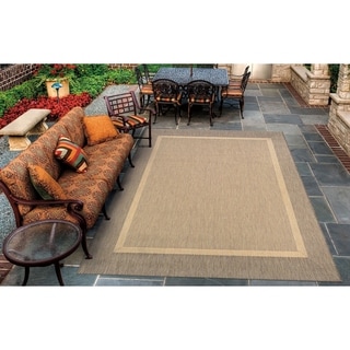 Couristan Recife Checkered Field Indoor/Outdoor Area Rug | Hayneedle