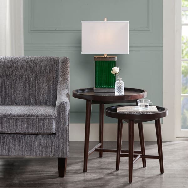 slide 2 of 5, Madison Park Intersect Ebony Nesting Tables (Set of 2)