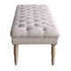 preview thumbnail 4 of 5, The Gray Barn Blasted Rock Natural Beige Tufted Bench