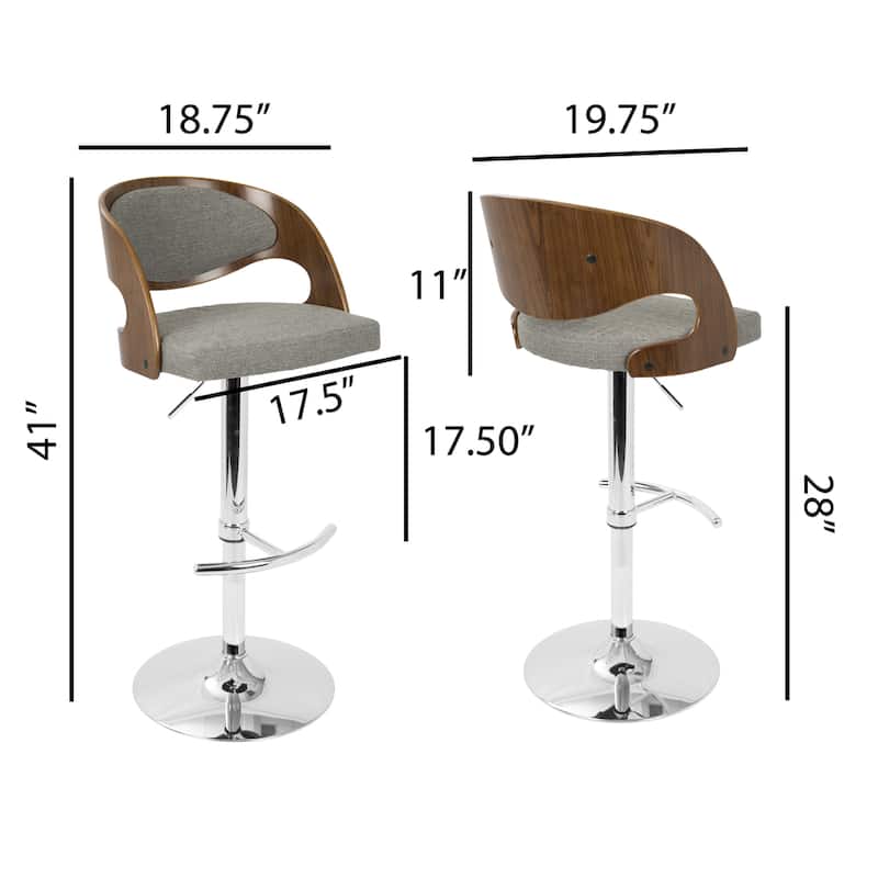 Carson Carrington Visby Adjustable Barstool with Swivel