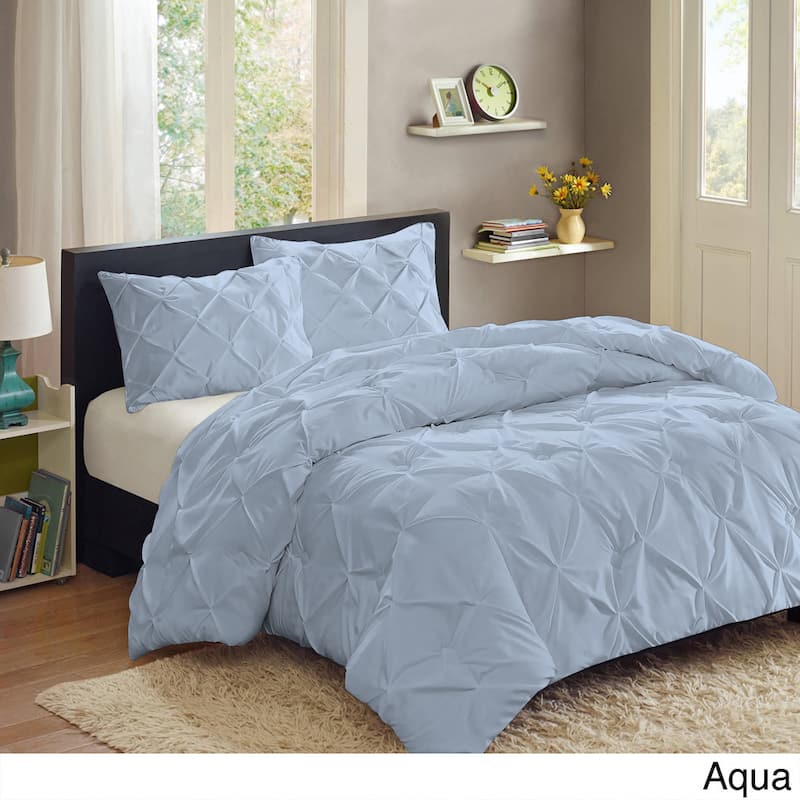 Luxury 3 Piece Pinch Pleat Duvet Set