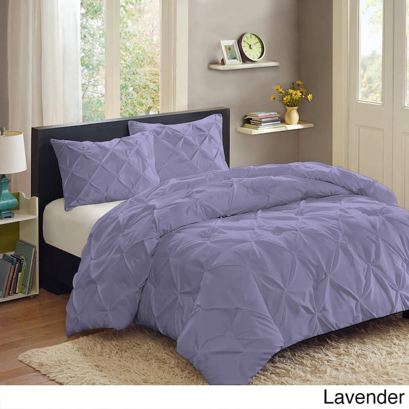 Luxury 3 Piece Pinch Pleat Duvet Set