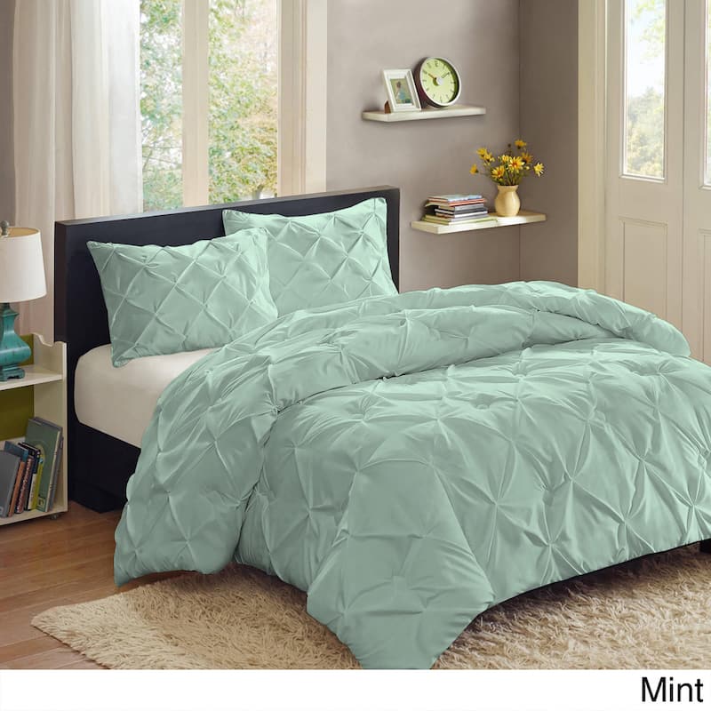 Luxury 3 Piece Pinch Pleat Duvet Set
