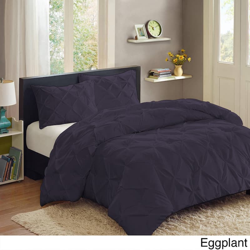 Luxury 3 Piece Pinch Pleat Duvet Set