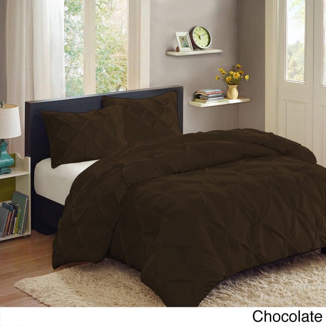 Luxury 3 Piece Pinch Pleat Duvet Set