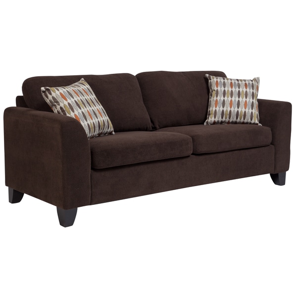 Porter Brighton Chocolate Brown Textured Microfiber