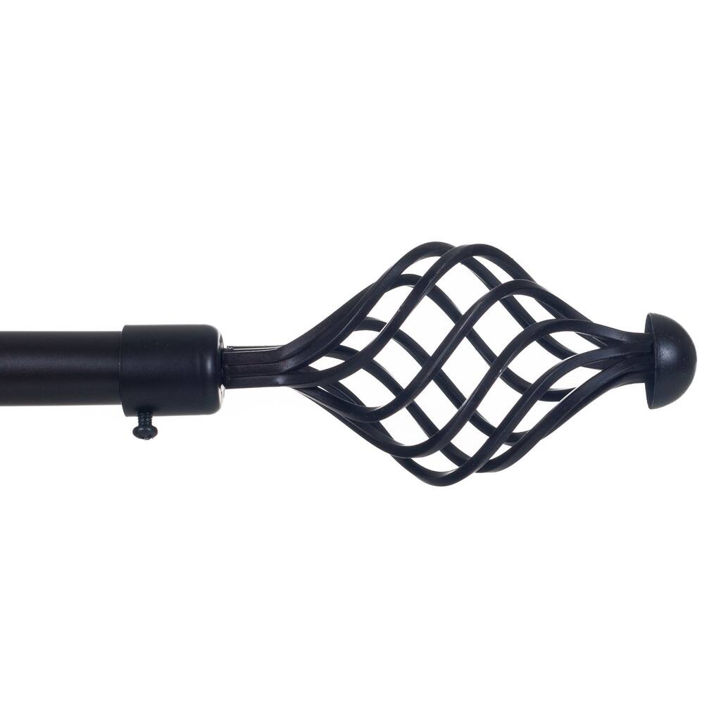 Windsor Home 62 - 144 Inch Twisted Curtain Rod - 62 - 144 inches