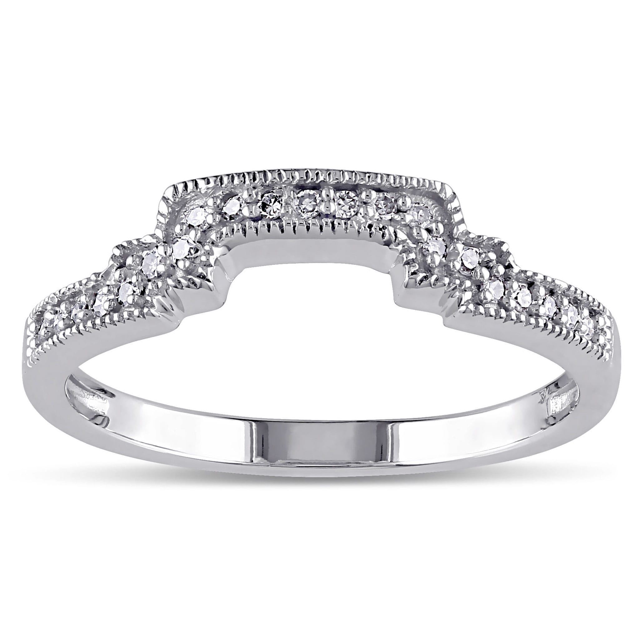 1/10ct TDW Diamond Dual Heart Fashion Ring