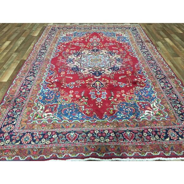 World Menagerie Crook Oriental Power Loom Bright Red Navy Wheat Ice Blue Grass Green Ivory Rug Reviews