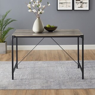 Carbon Loft Edelman 48-inch Angle Iron Dining Table (Grey Wash)