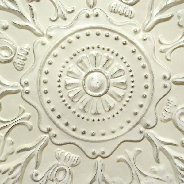 Shop Gracewood Hollow James Shabby White Medallion Wall Decor